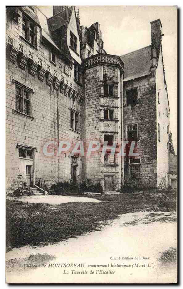 CPA Chateau de Montsoreau La tourelle de l escalier