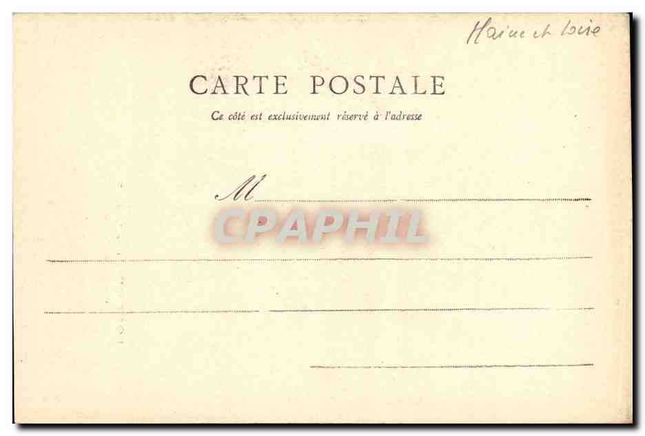 CPA Longue Entree du chateau d Avoir  — Rückseite