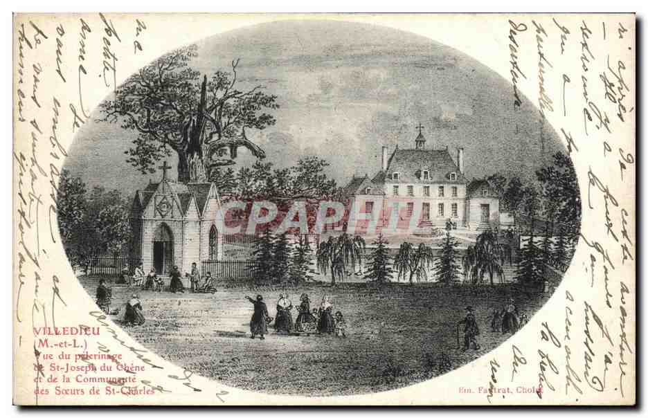 CPA Villedieu Vue du pelerinage de St Joseph du Chene et de la communaute des Soeurs de St Charles 