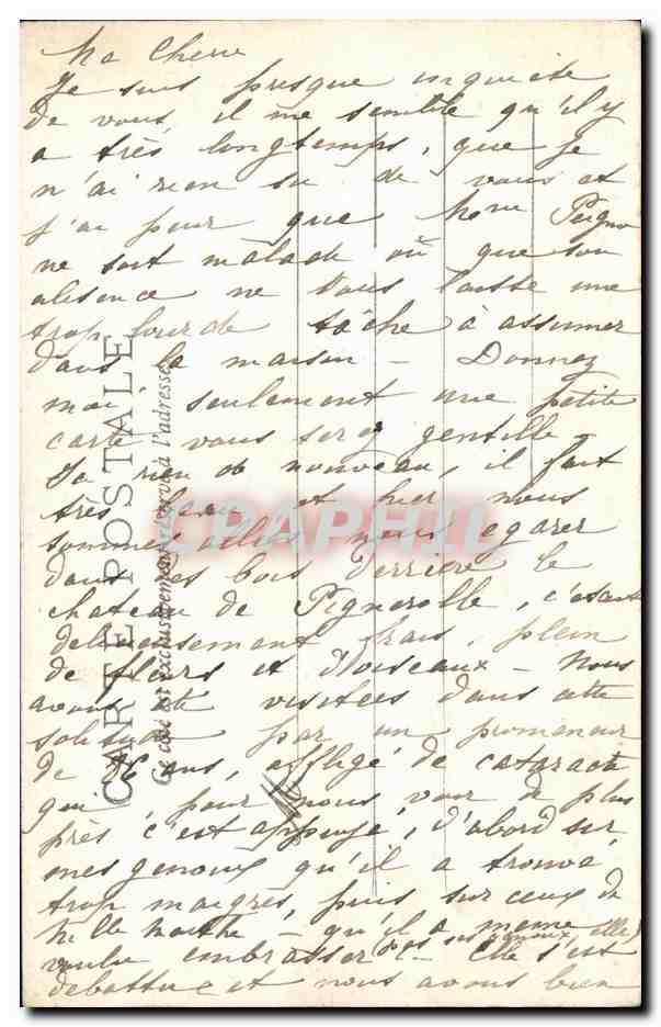 CPA Villedieu Vue du pelerinage de St Joseph du Chene et de la communaute des Soeurs de St Charles  — Rückseite