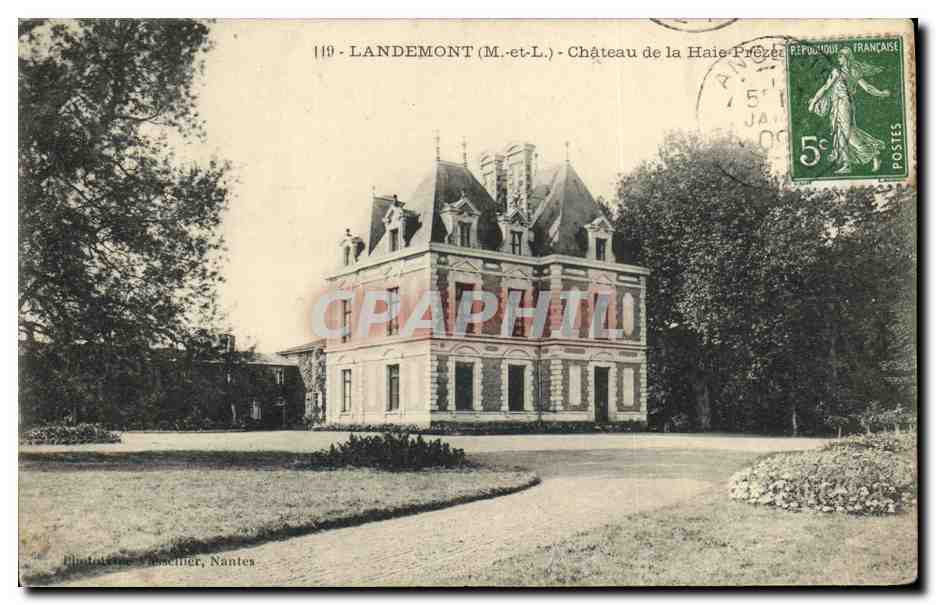CPA Landemont Chateau de la Haie Prezeau