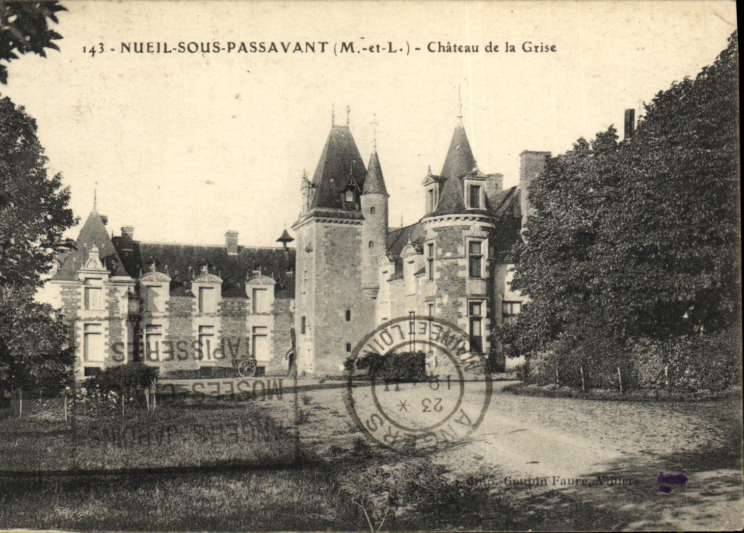 CPA Nueil Sous Passavant Chateau de la GRise