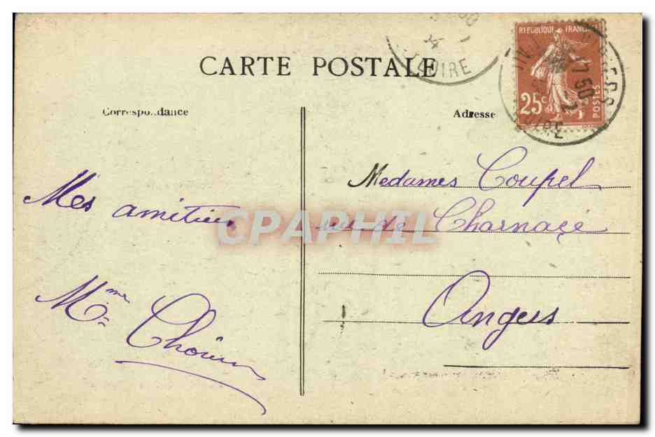 CPA Nueil Sous Passavant Chateau de la GRise — Rückseite