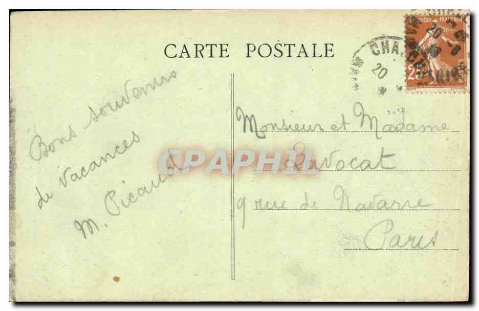 CPA Chalonnes Sur Loire Rue Felix Faure et panorama  — Rückseite