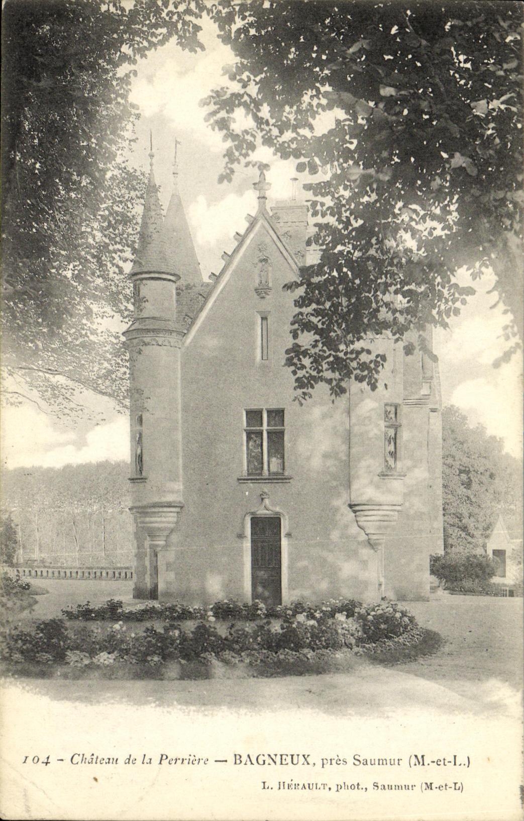 CPA Chateau de la Perriere Bagneux pres Saumur 