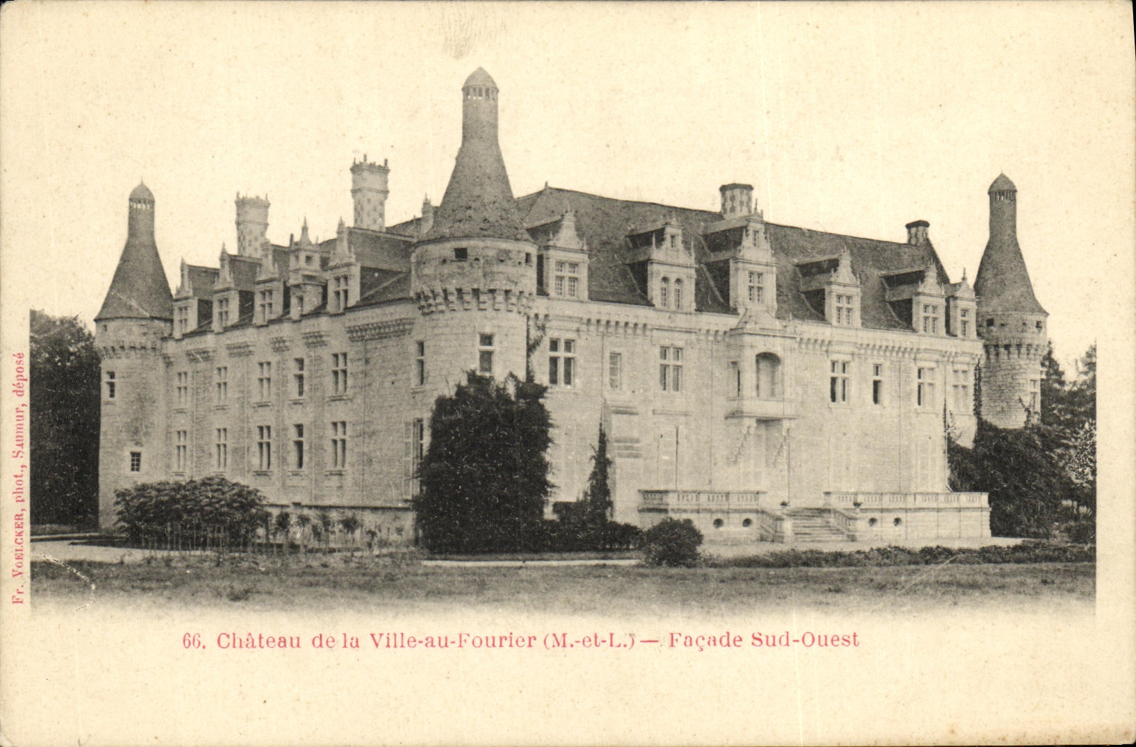 CPA Chateau de la Ville au Fourier Facade Sud Ouest