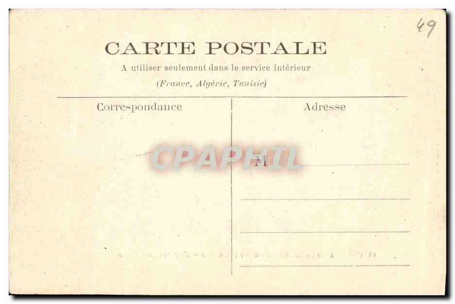 CPA Chateau de la Ville au Fourier Facade Sud Ouest — Rückseite