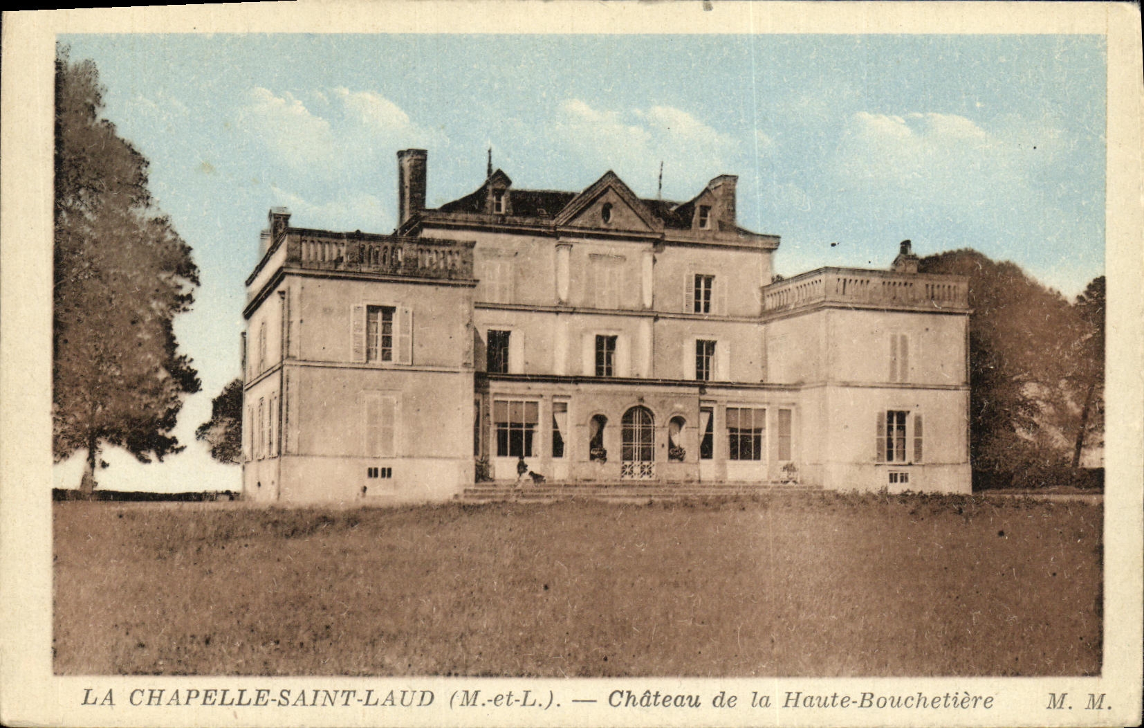 CPA La Chapelle Saint Laud Chateau de la Haute Bouchetiere