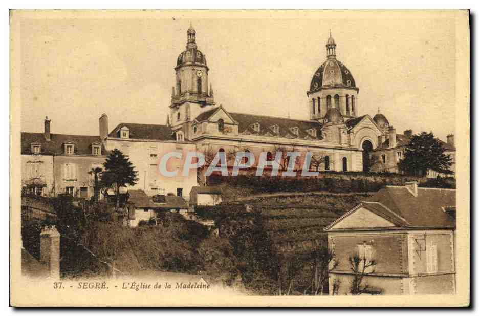 CPA Segre L Eglise de la Madeleine