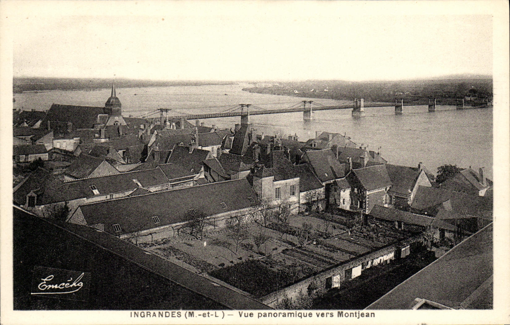 CPA Ingrandes Vue Panoramique Vers Montjean