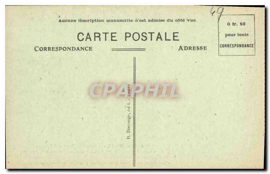CPA Angers Musee St Jean 5 crosses trouvees a Toussaint Fontevrault  — Rückseite