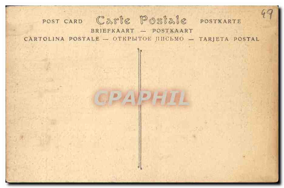 CPA Angers Hopital Saint Jean Le Cloitre — Rückseite