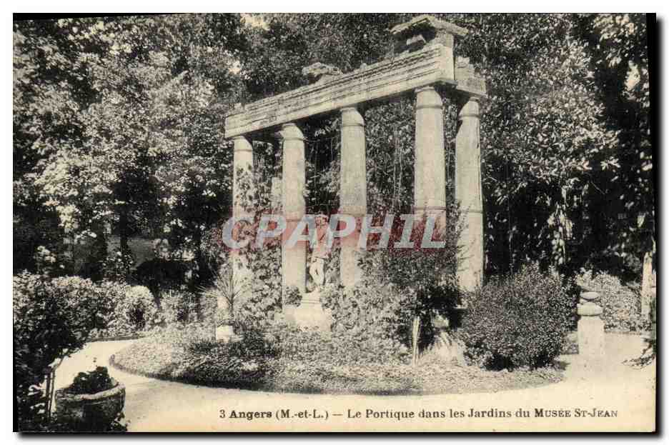 CPA Angers Le Portique Dans Les Jardins Du Musee St Jean
