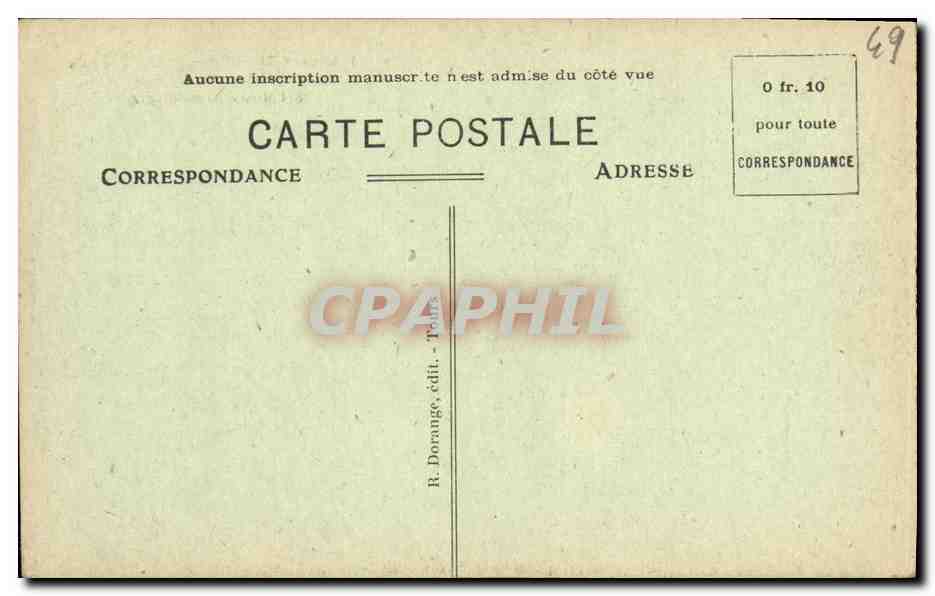 CPA Angers Musee St Jean Entree Principale Devenu Depuis 1874 musee archeologique — Rückseite