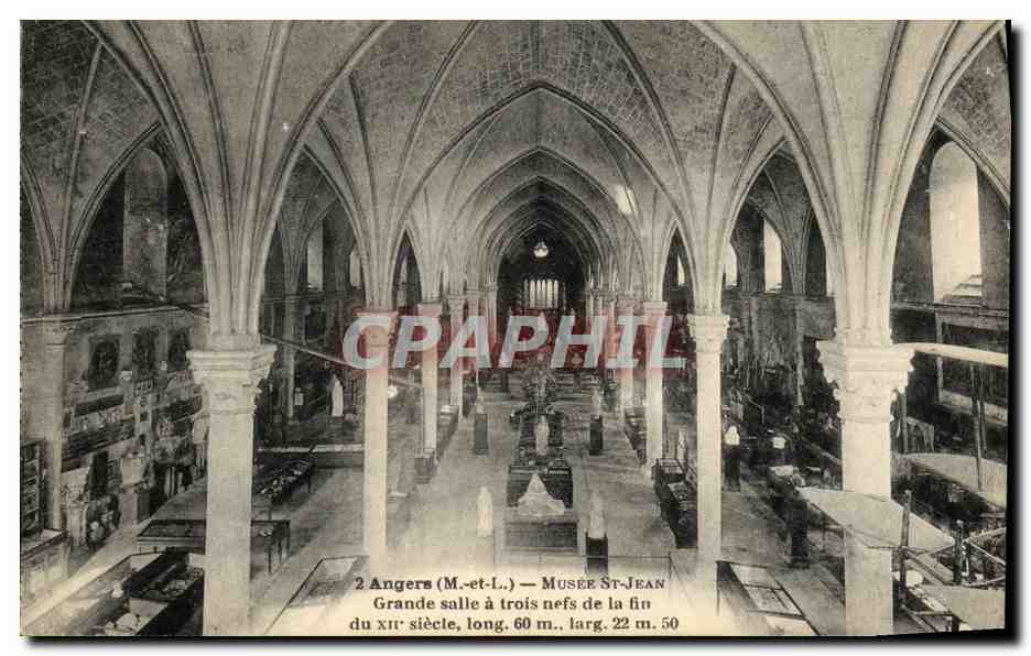 CPA Angers Musee St Jean Grande Salle A Trois Nefs 