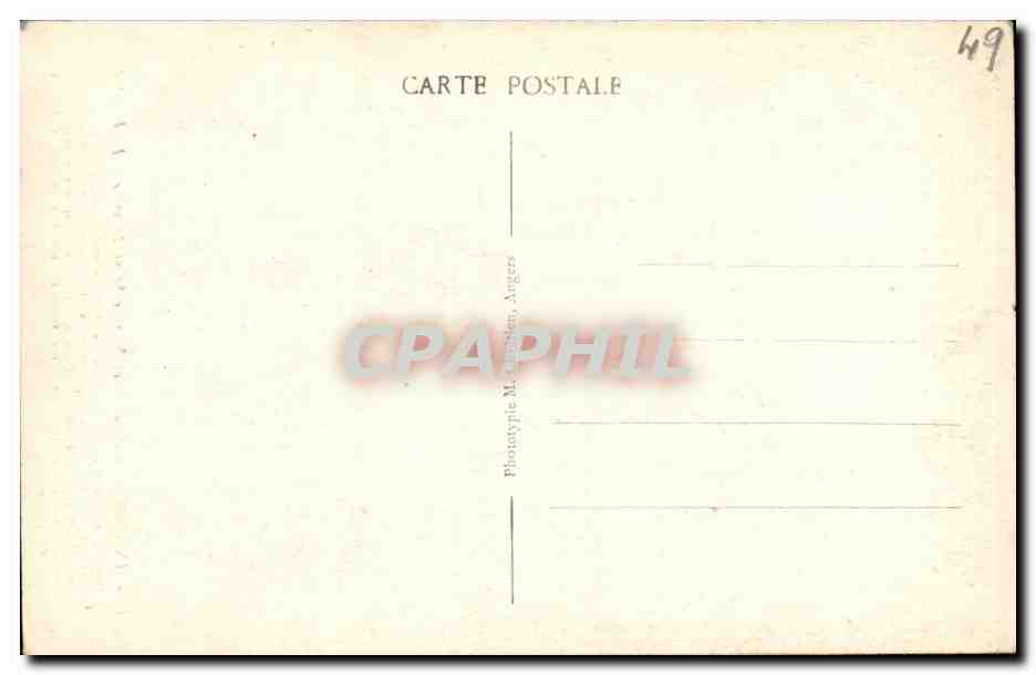 CPA Angers Cathedrale Et Montee Saint Maurice — Rückseite