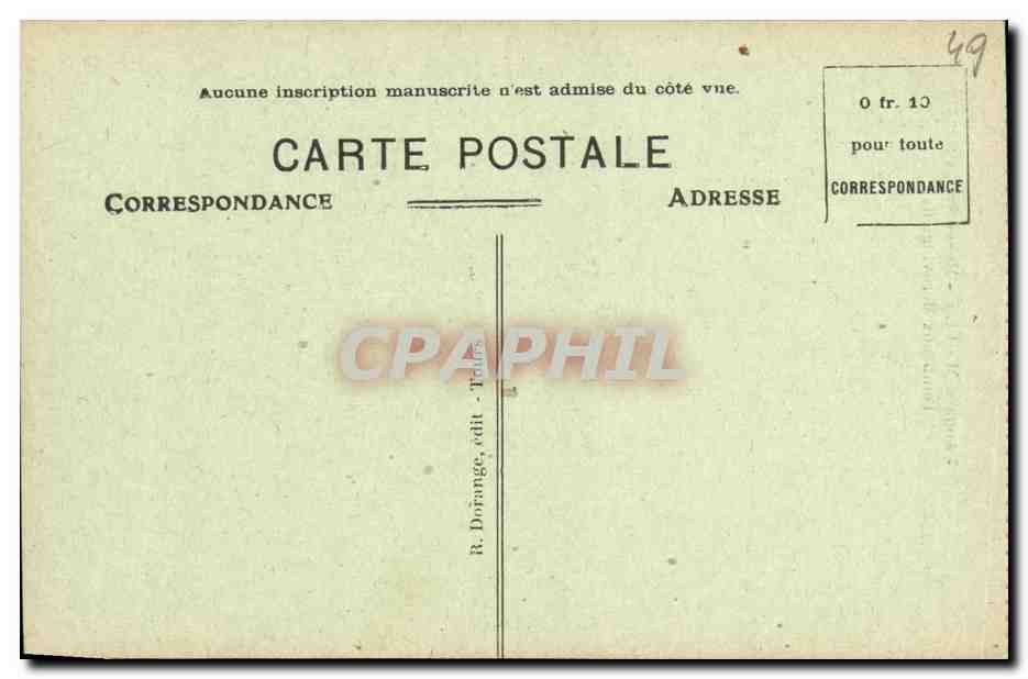 CPA Angers Musee St Jean Tombeaux Merovingiens — Verso
