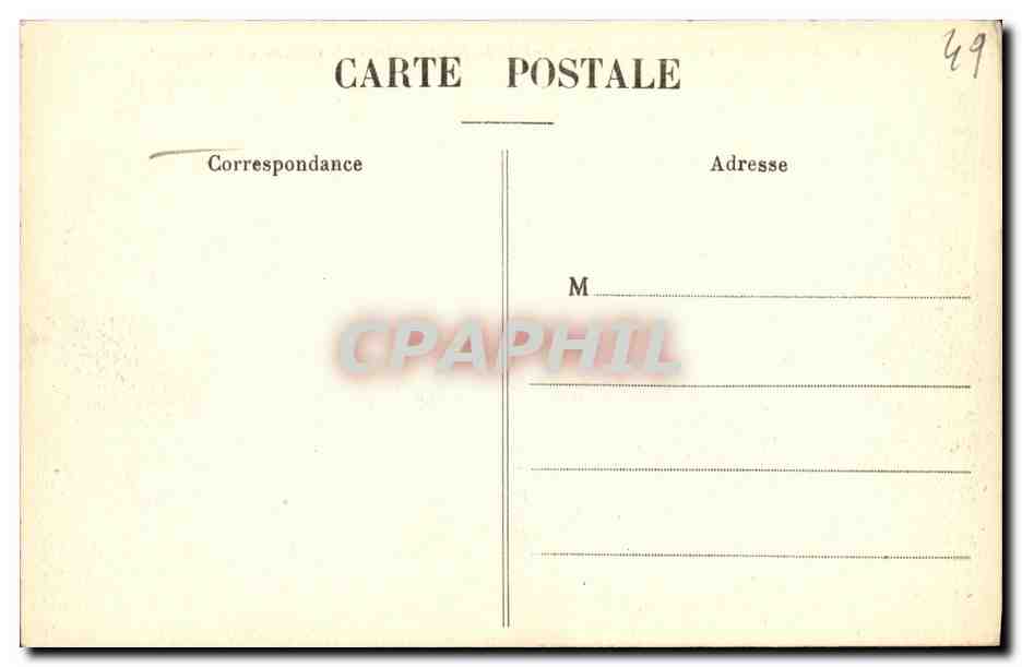 CPA Angers Vue Generale Sur Le Pont La Basse Chaine Et Le Chateau Bateau — Rückseite
