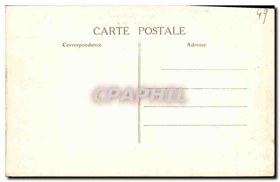 CPA Angers Ancienne Cour Des Comptes Boulevard Carnot — Rückseite