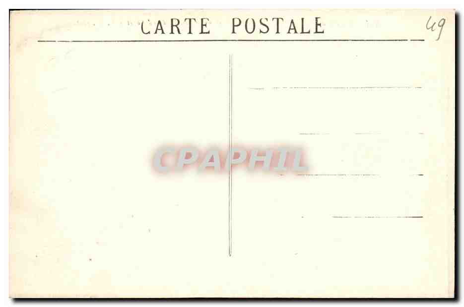 CPA Environs d Angers La Roche d Erigne et les bords du Louet — Rückseite