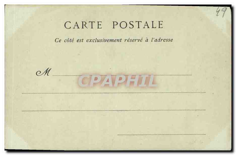 CPA Angers L Hotel de Ville — Verso