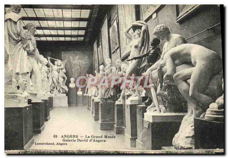 CPA Angers Le Grand Musee Galerie David d Angers