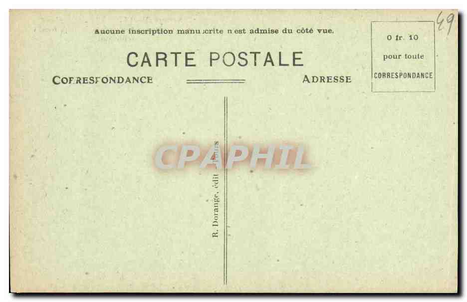 CPA Angers Hopital St Jean Devenu Musee archeologique  — Verso