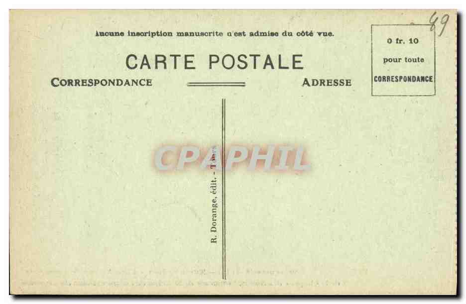 CPA Angers Musee St Jean Pieta provenant de la chapelle des Noulis Commune de St Aubin de Luigne et bahut du 15eme — Rückseite