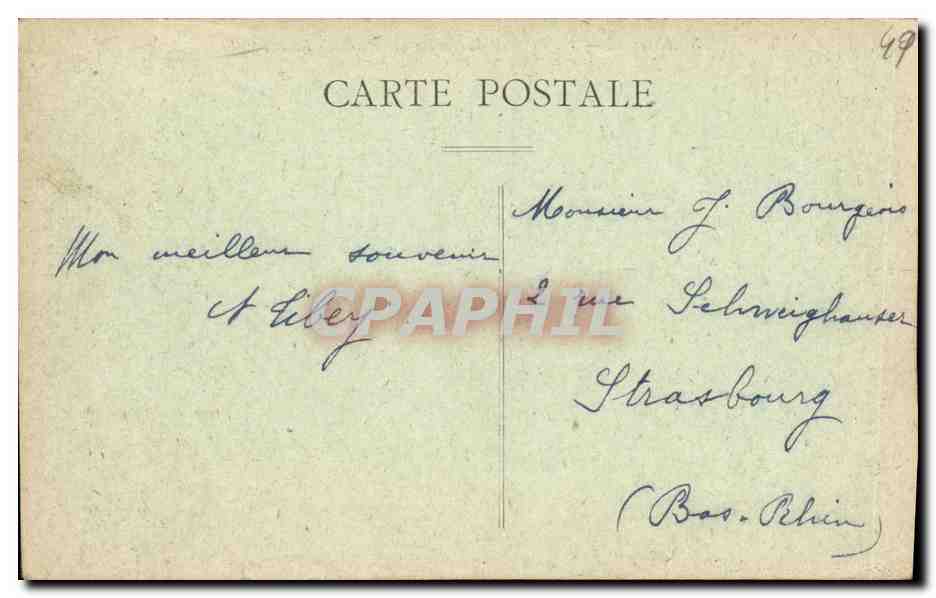 CPA Angers Vue Generale du jardin des plantes  — Rückseite