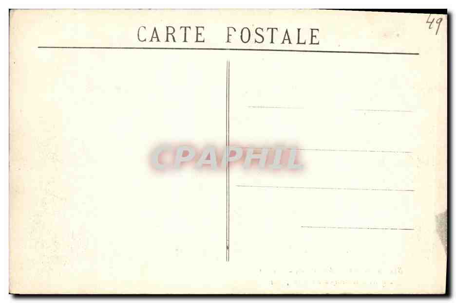CPA Angers Musee Loges Barrault Une Salle de Sculpture — Verso