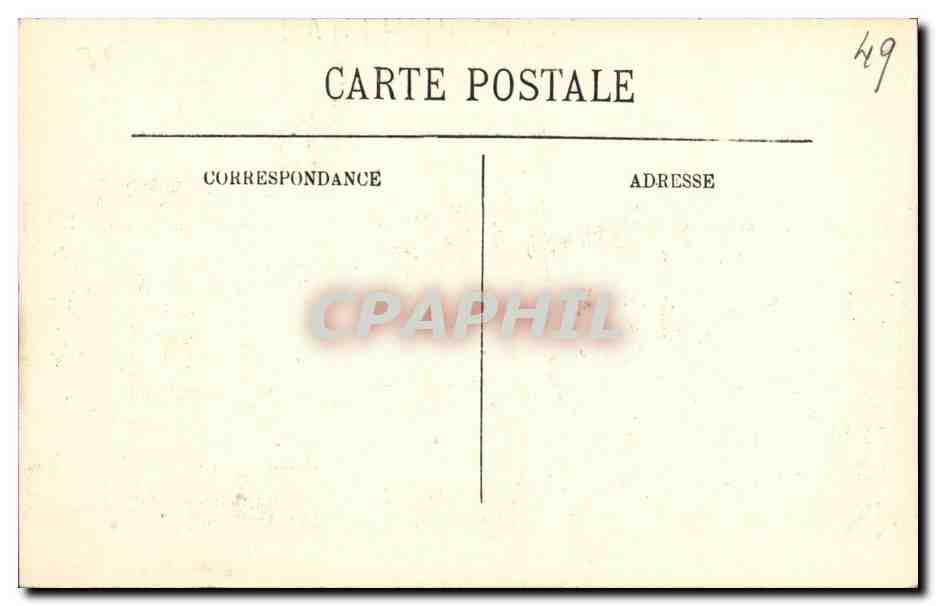 CPA Angers Le Chateau Monument historique — Rückseite