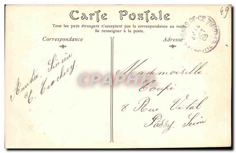 CPA Angers Les Ponts de Ce Pont sur la Loire Tramway — Rückseite