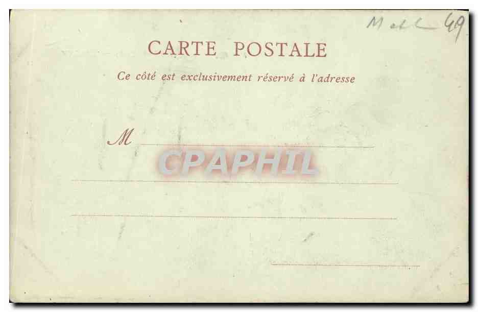 CPA Angers Le Chateau Cote Nord — Rückseite