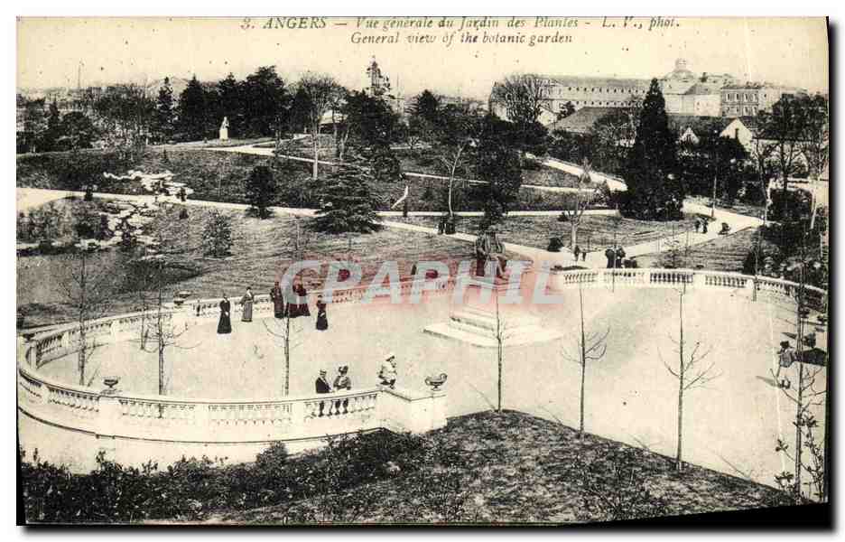 CPA Angers Vue generale du Jardin des Plantes 