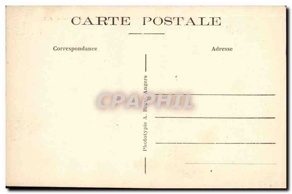 CPA Angers Vue generale La Cathedrale La Maine — Rückseite