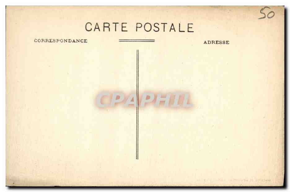 CPA Mont Saint Michel Vue Generale et les Pres Sales Berger Vaches — Verso