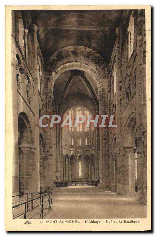 Monte-Sant-Michel - La Abadía - Nave de la Basílica