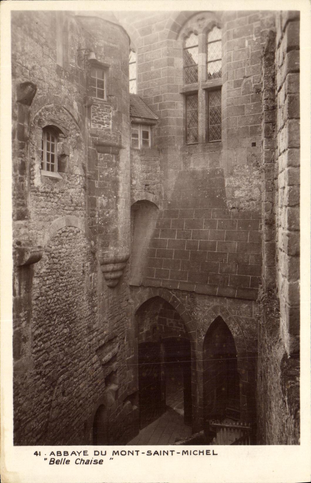 Abbaye du Mont-Saint-Michel — "Belle Chaise" — Éditeur inconnu, n° 41