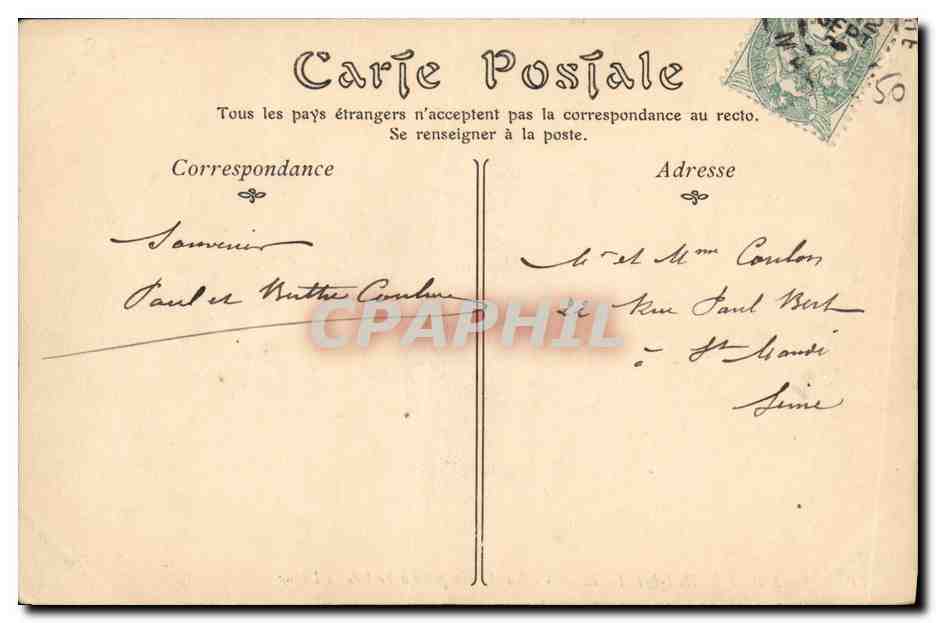CPA Mont Saint Michel Cote Sud Vue prise a l est de la Digue — Verso