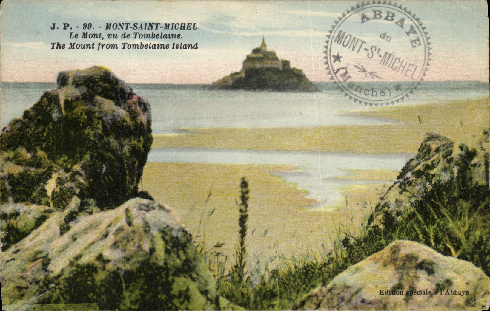 CPA Mont Saint Michel Le Mont Vu de Tombelaine 