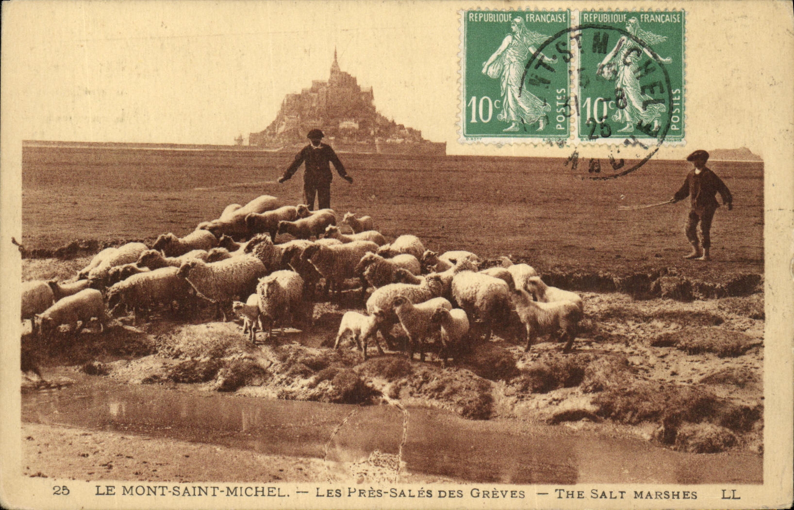Mont-Saint-Michel — Die salzigen Wiesen der Grèves — Verleger LL