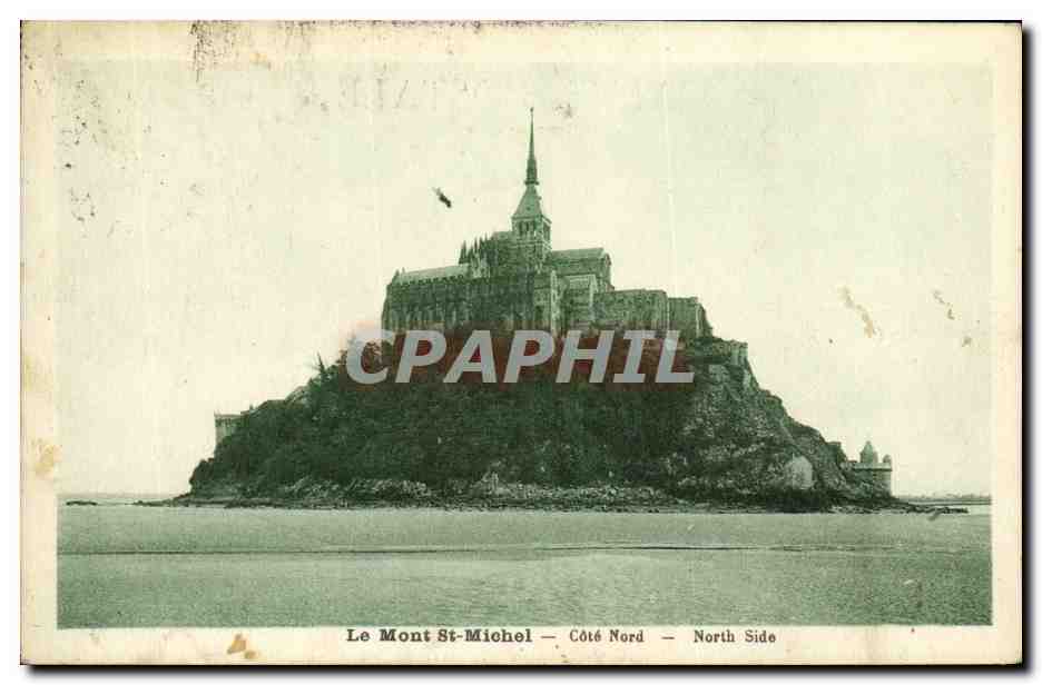 CPA Le Mont St Michel Cote Nord 