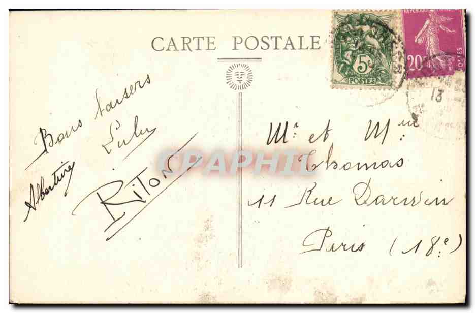 CPA Le Mont St Michel Cote Nord  — Verso