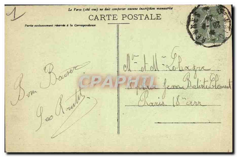 CPA Cote d Emeraude Mont St Michel Cote Nord  — Verso