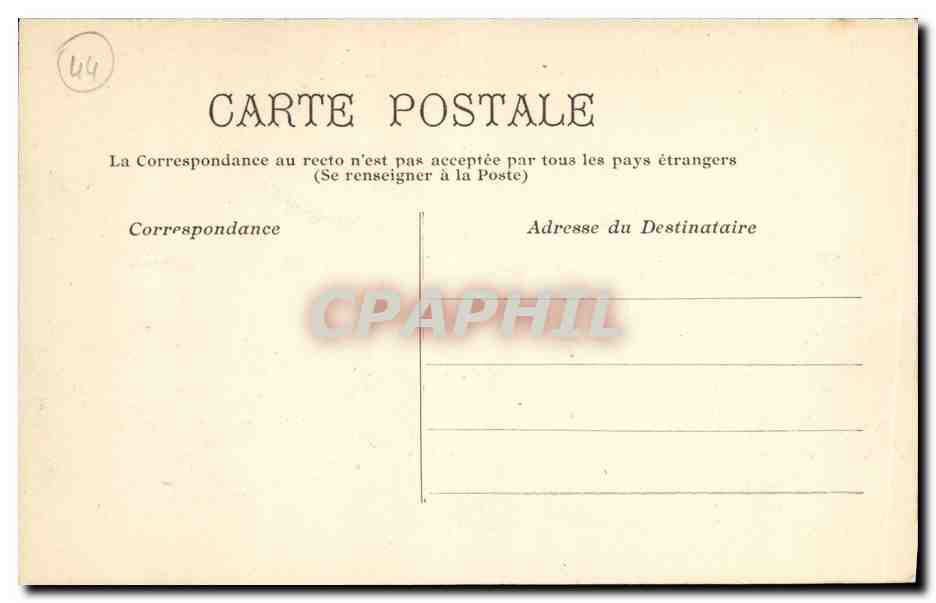 CPA Nantes Interieur du Musee Dobree — Rückseite