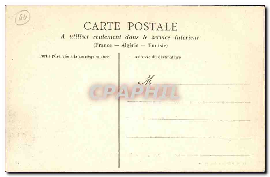 CPA Nantes Musee Dobree — Verso