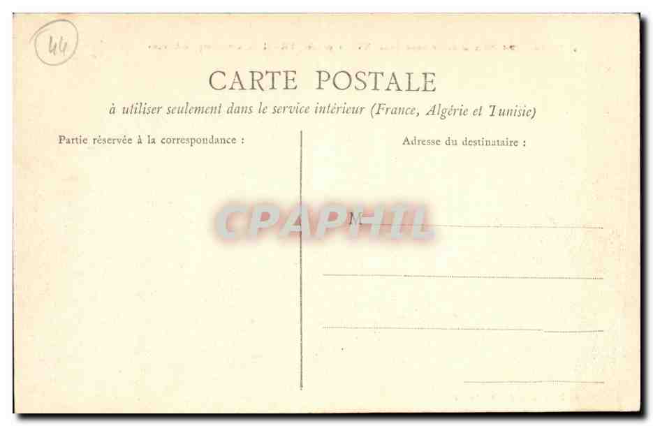 CPA Nantes La Place et la Colonne Louis XVl — Verso