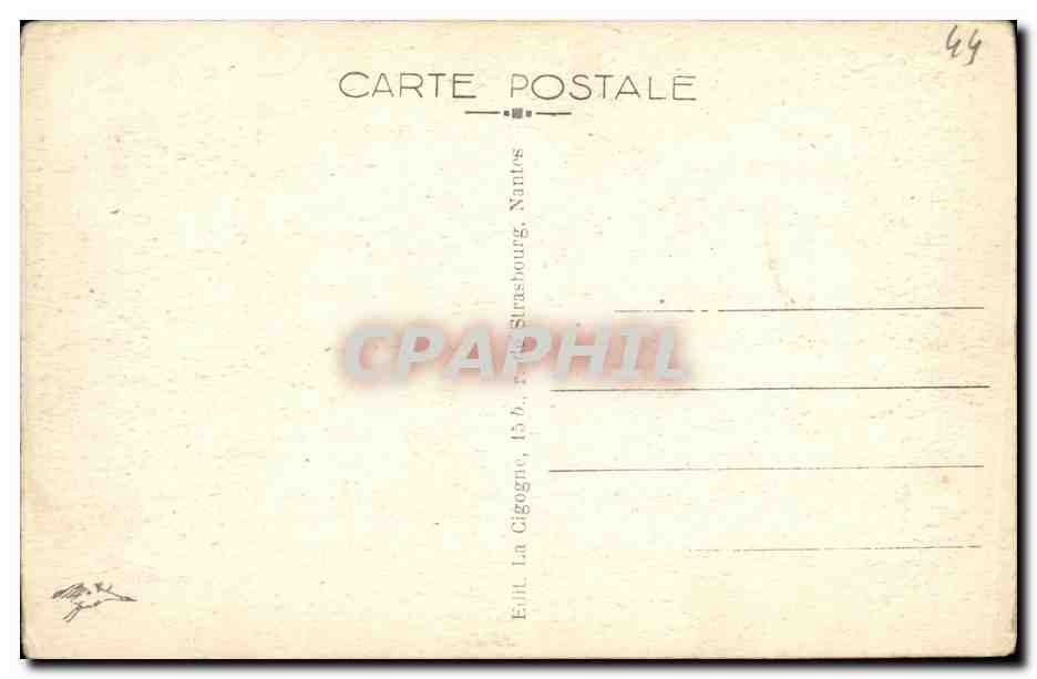 CPA Nantes Le Chateau Les Trois Tours — Rückseite