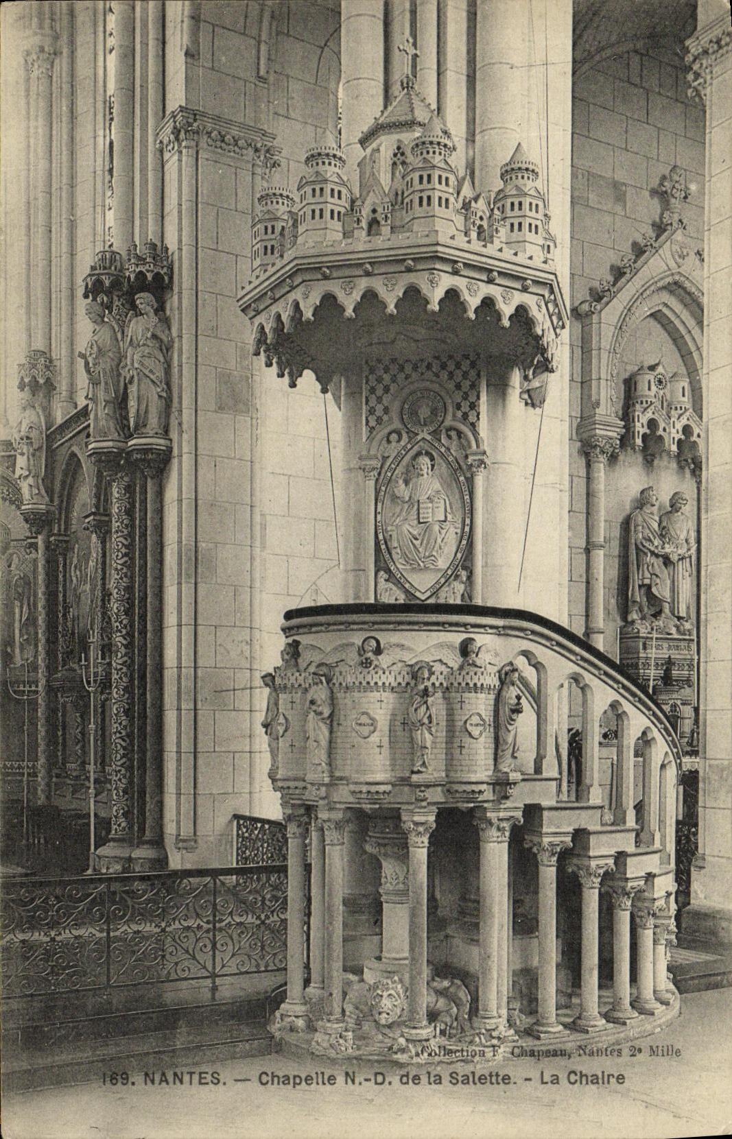 CPA Nantes Chapelle de la Salette La Chaire