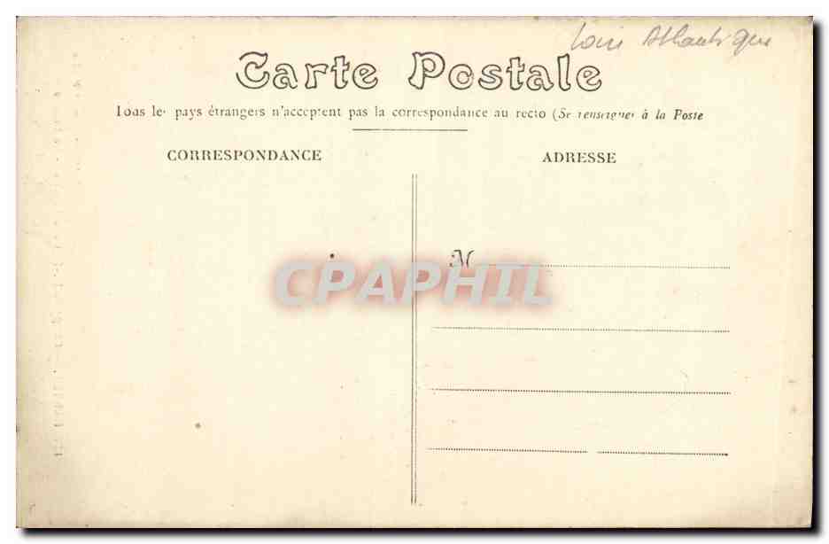 CPA Nantes Chapelle de la Salette La Chaire — Rückseite